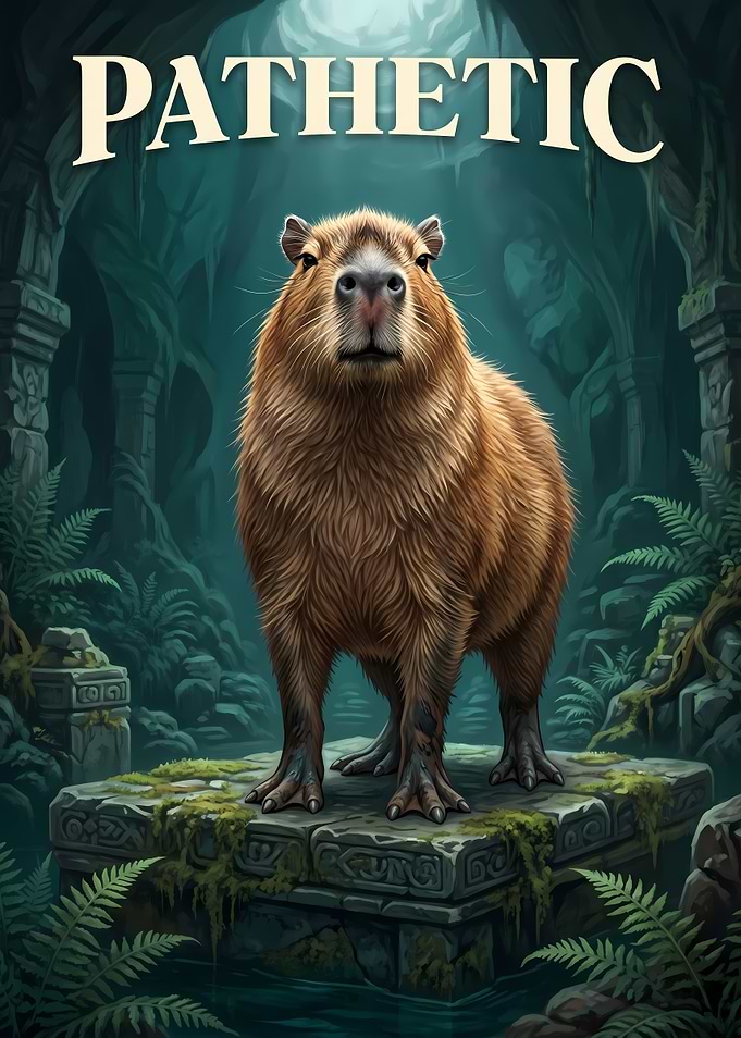 Capybara in Ancient Ruins