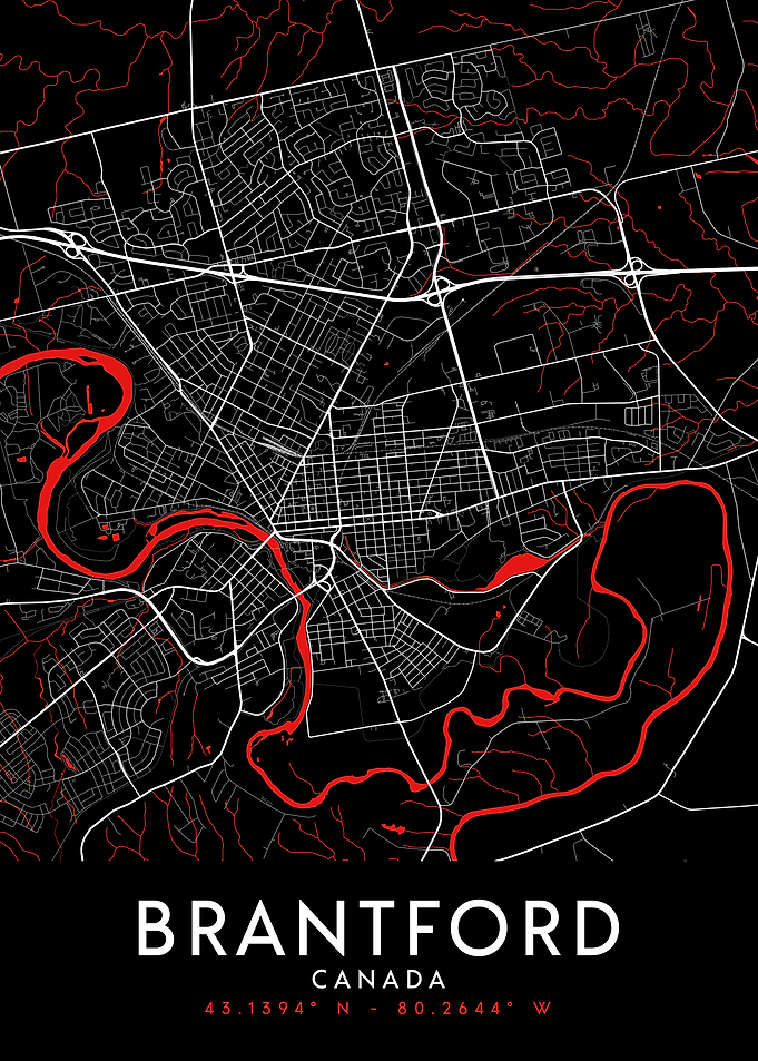 Brantford Dark Map