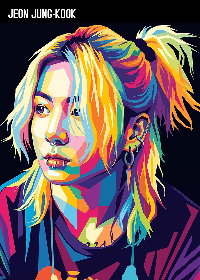 Jeon Jung-Kook Pop Art Portrait