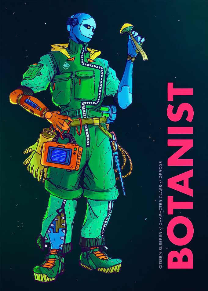 Cyberpunk Botanist Character Art