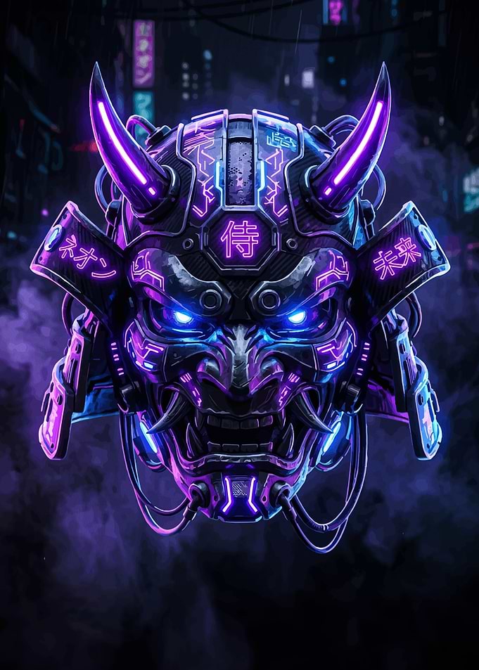 Cyberpunk Samurai Mask