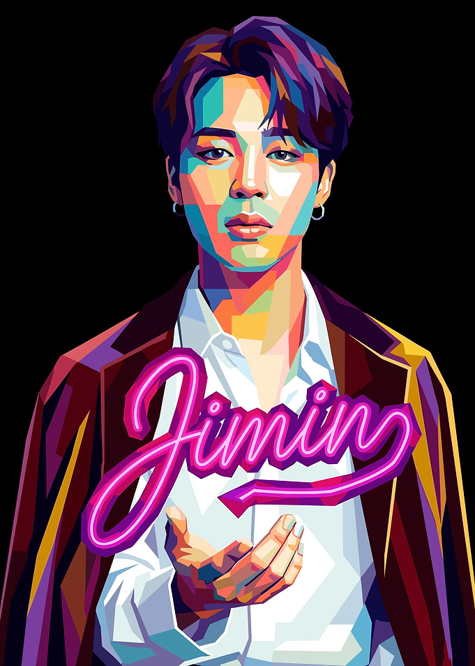 Jimin Pop Art Portrait