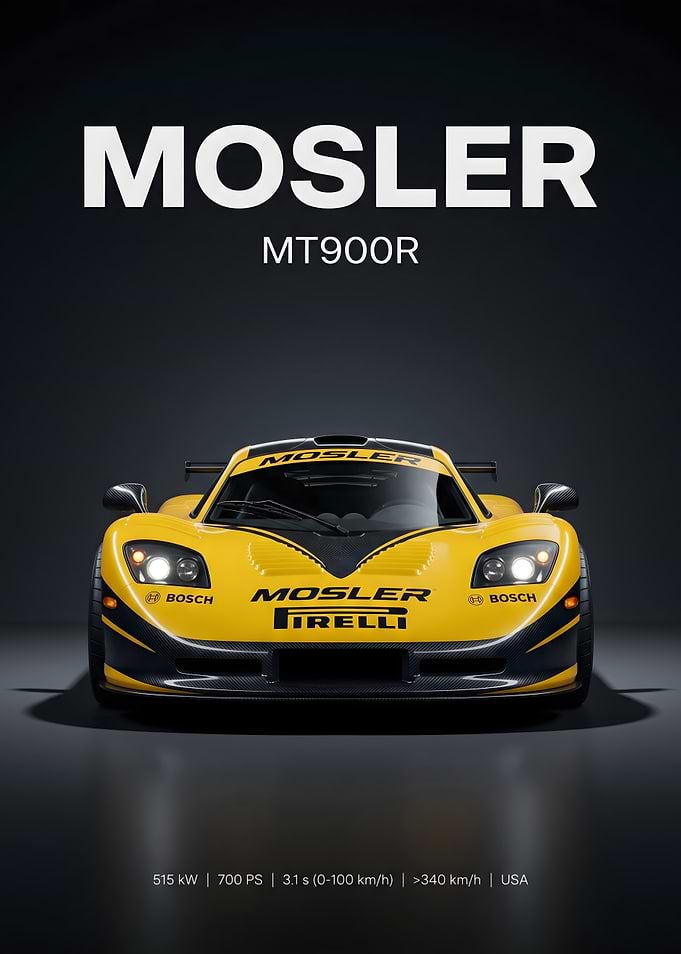 Mosler MT900R Yellow Sports Car
