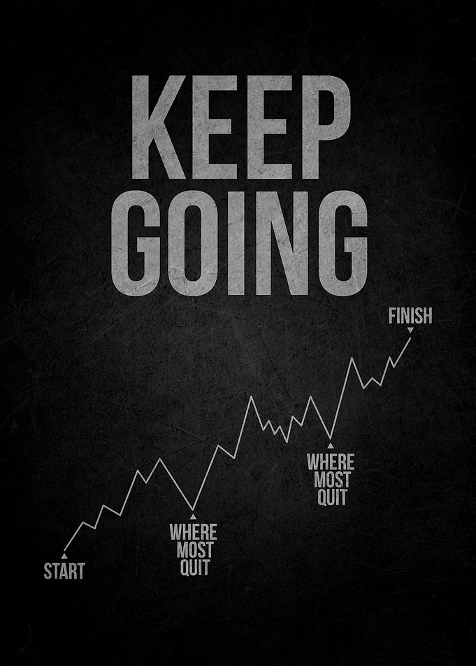 Keep Going Motivational Poster