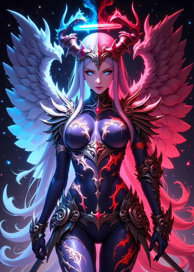Dual-Natured Angelic Warrior