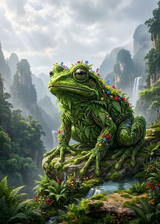 Frog in Misty Mountains