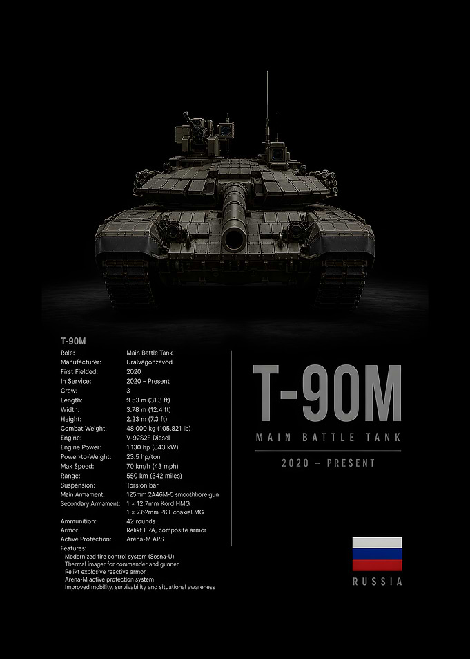 T-90M Main Battle Tank Poster