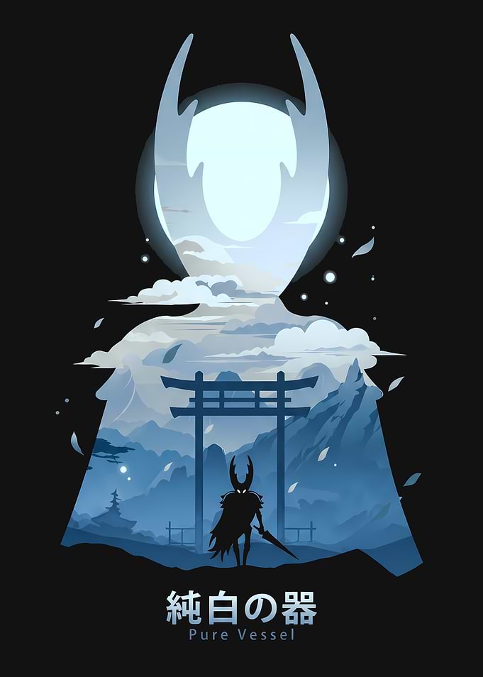 Pure Vessel Silhouette Landscape