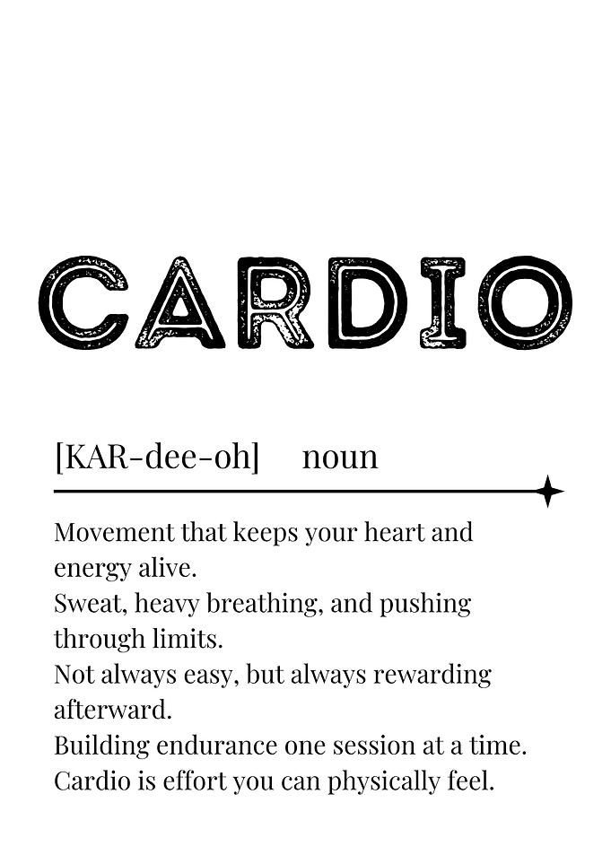 Cardio Definition Poster