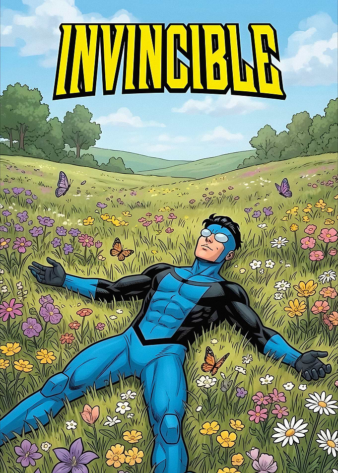 Invincible Lying in a Field of Flowers
