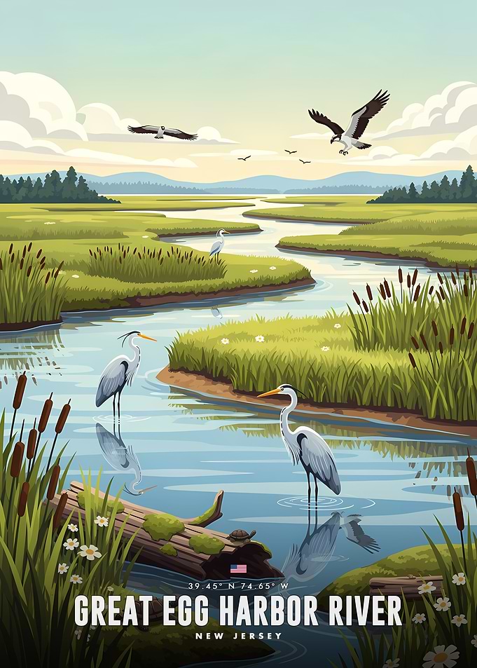 Great Egg Harbor River New Jersey Poster