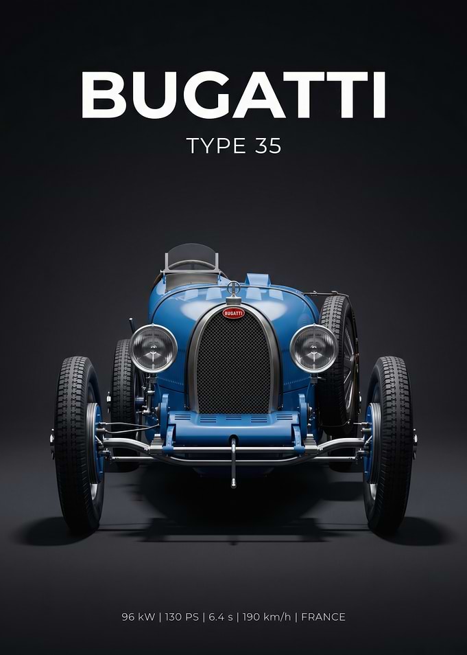 Bugatti Type 35 Poster