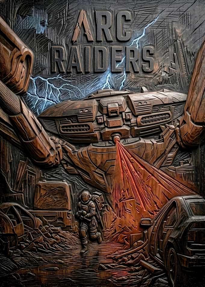 Arc Raiders Sci-Fi Relief Carving