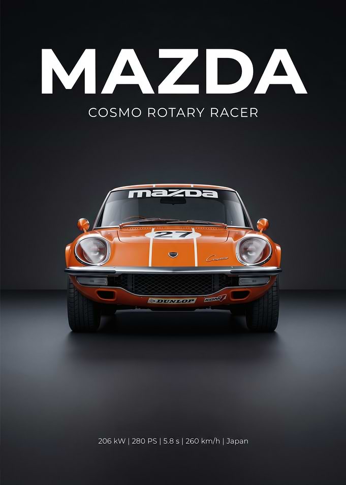 Mazda Cosmo Rotary Racer Poster