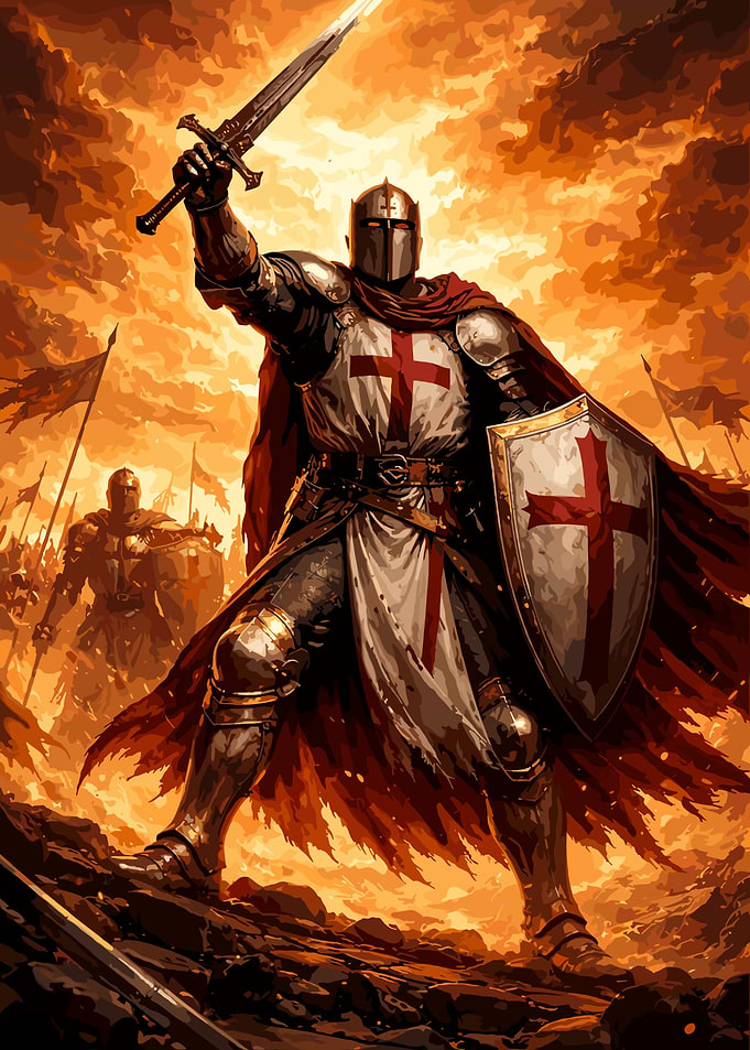 Knight with Sword and Shield