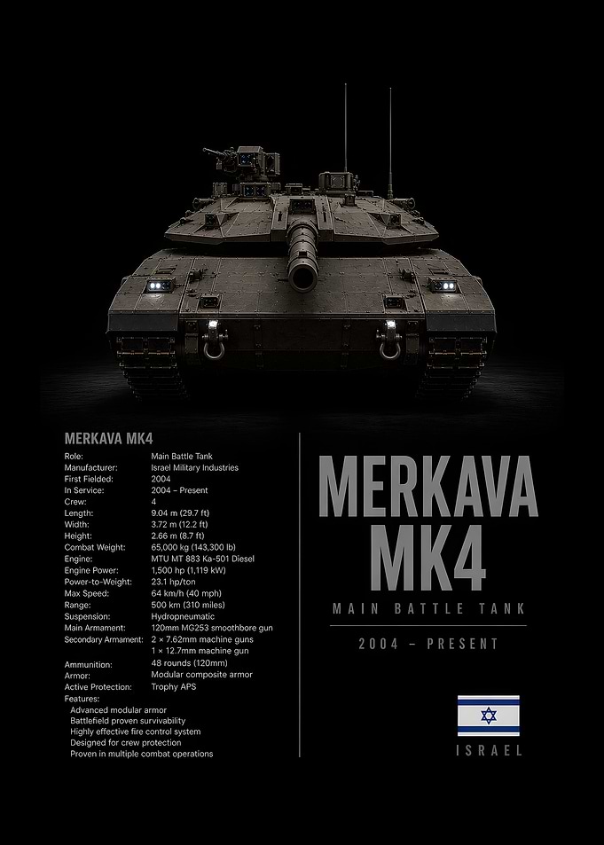 Merkava Mk4 Main Battle Tank