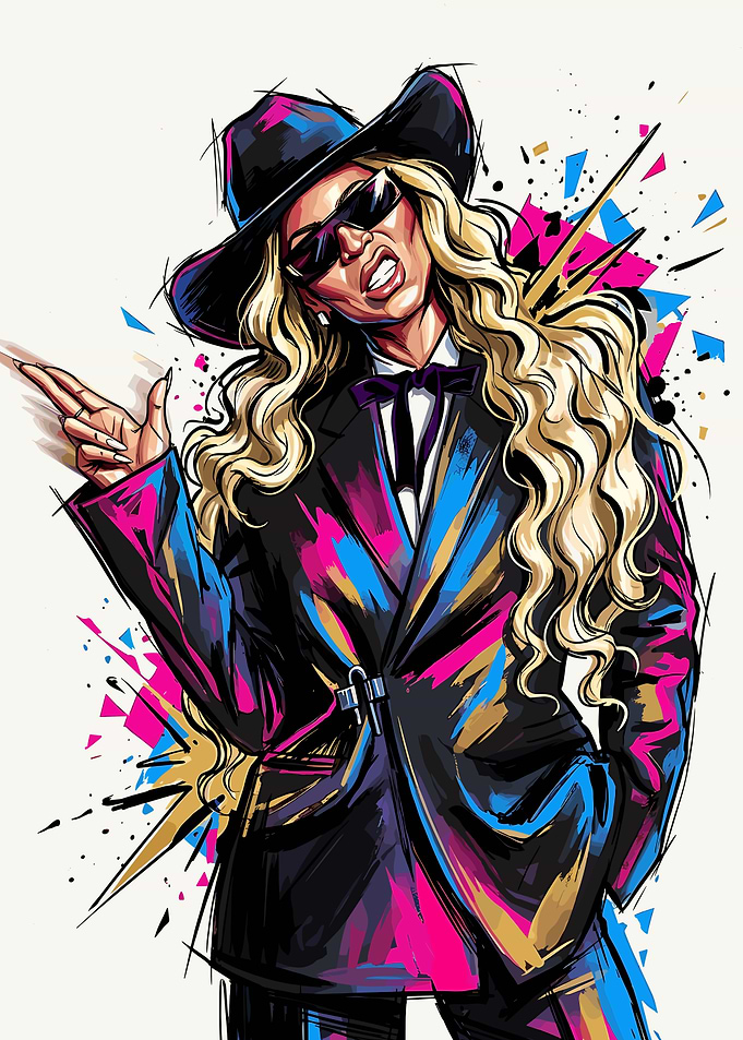 portrait of Beyonce