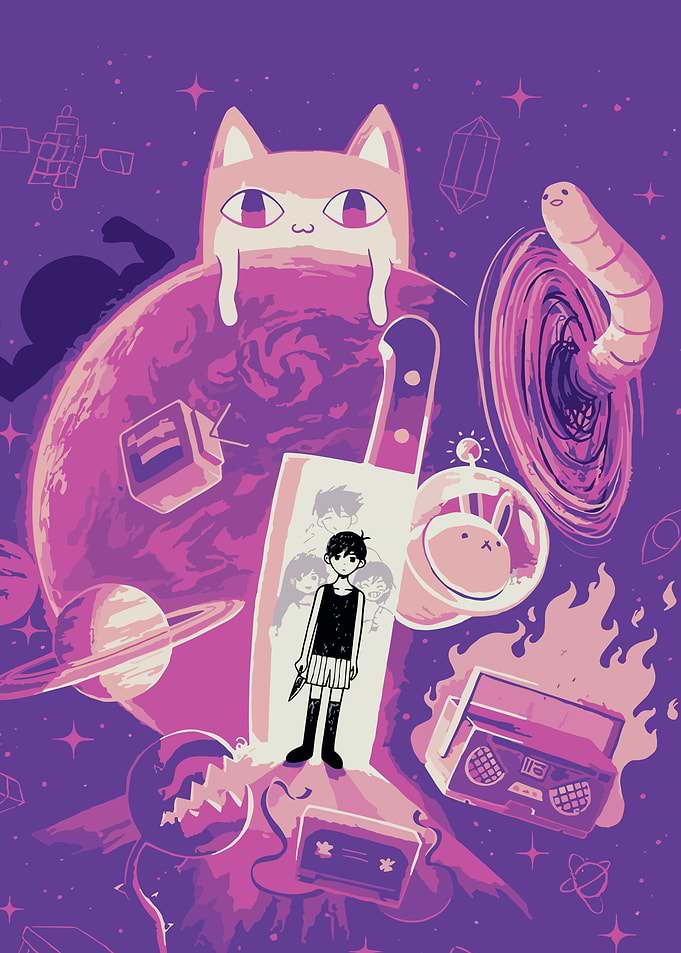 Omori Space Cat and Knife