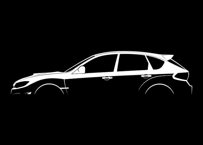 Impreza WRX STI Hatchback (2008) Silhouette