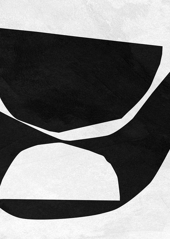Abstract Black and White Shapes