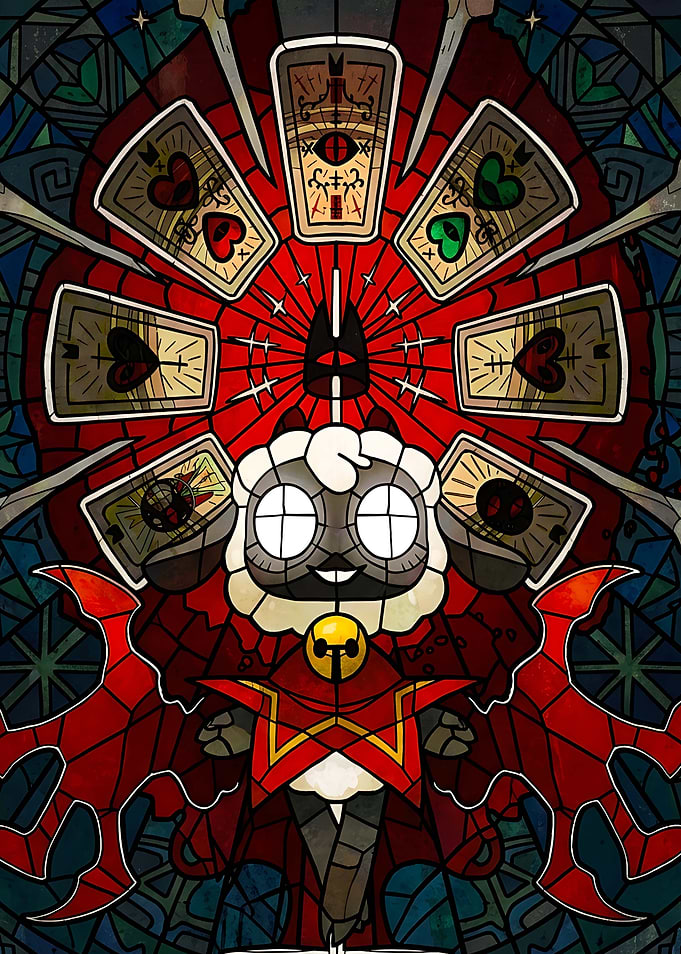 Cult of the Lamb Stained Glass Art