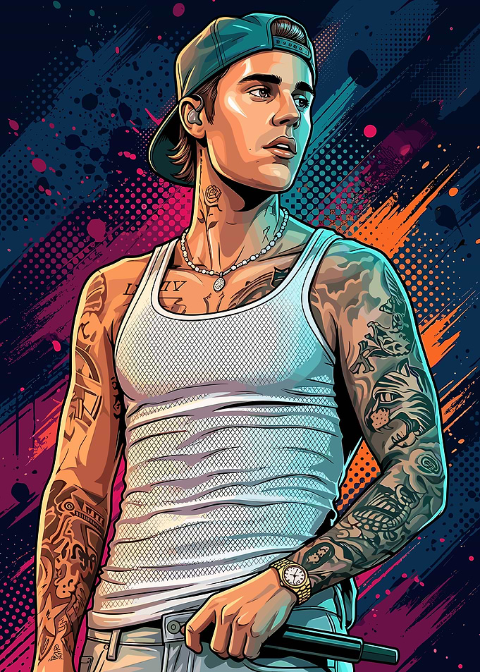 Justin Bieber Pop Art
