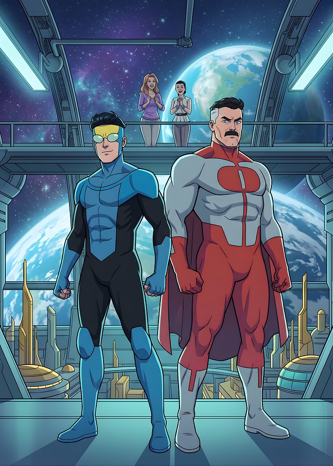 Invincible and Omni-Man Comic