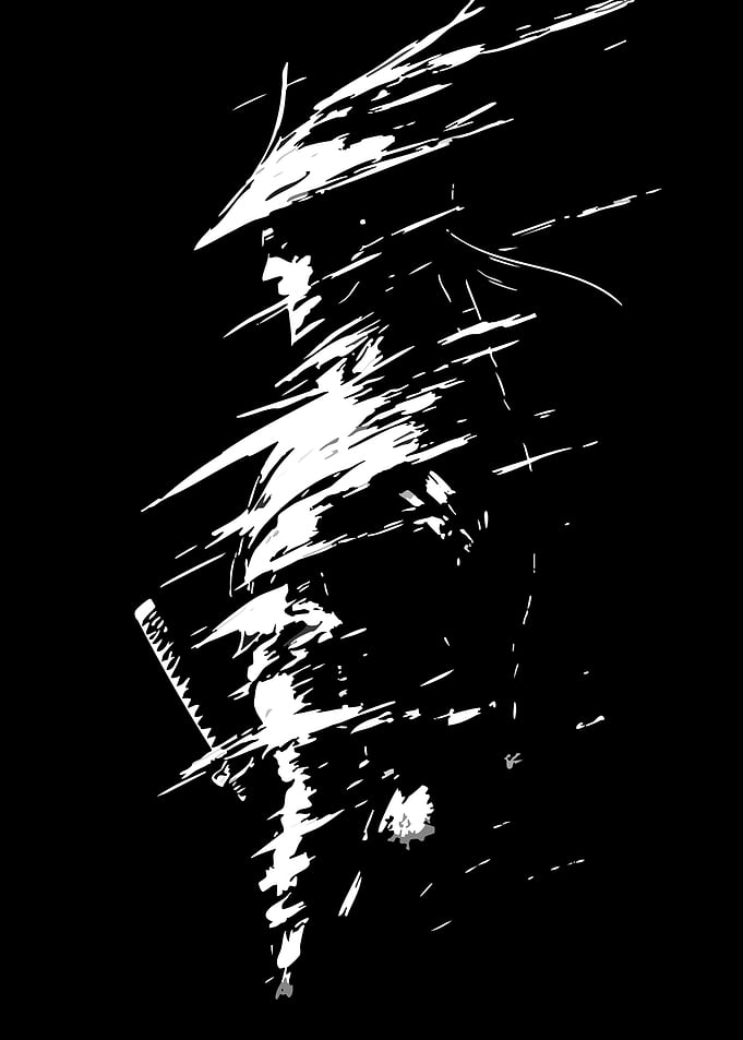 Samurai Warrior in Motion