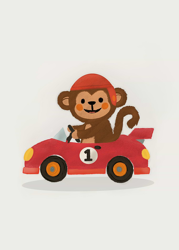 Little Monkey Racing Driver