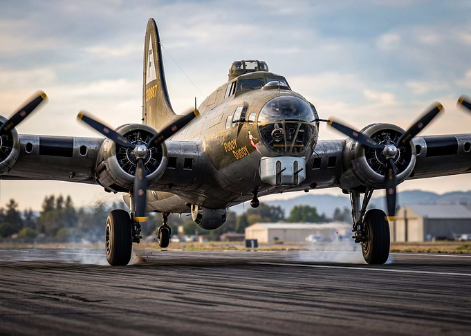 B-17 Flying Fortress Landing