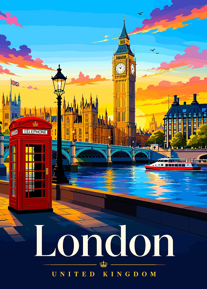 London Skyline at Sunset
