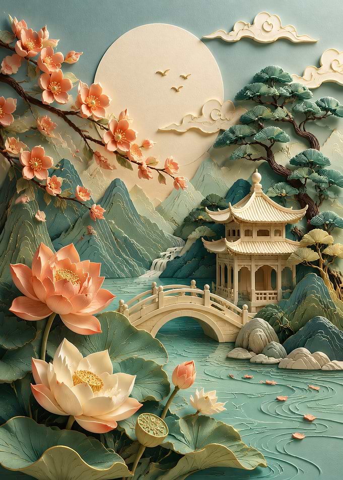 Serene Japanese Garden Landscape