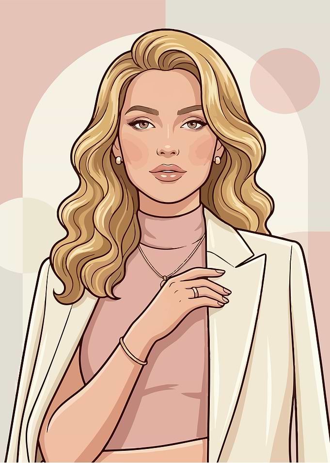 Stylish Woman in a Blazer