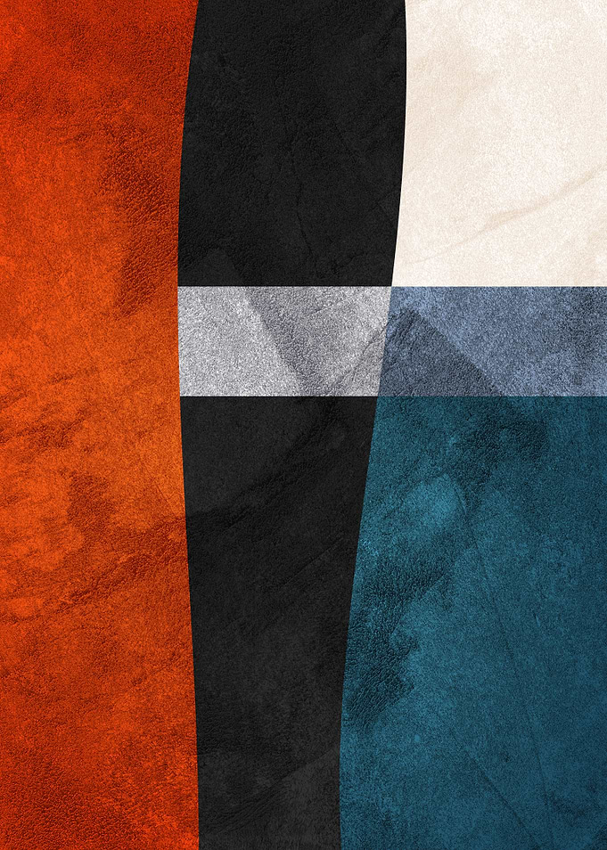 Abstract Geometric Textured Art