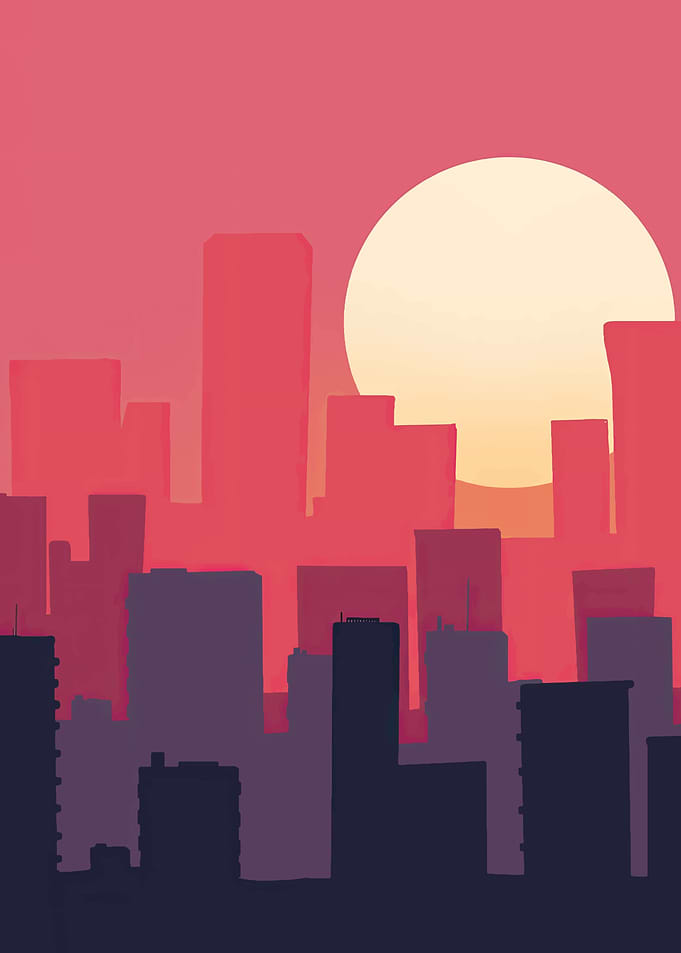 Cityscape at Sunset
