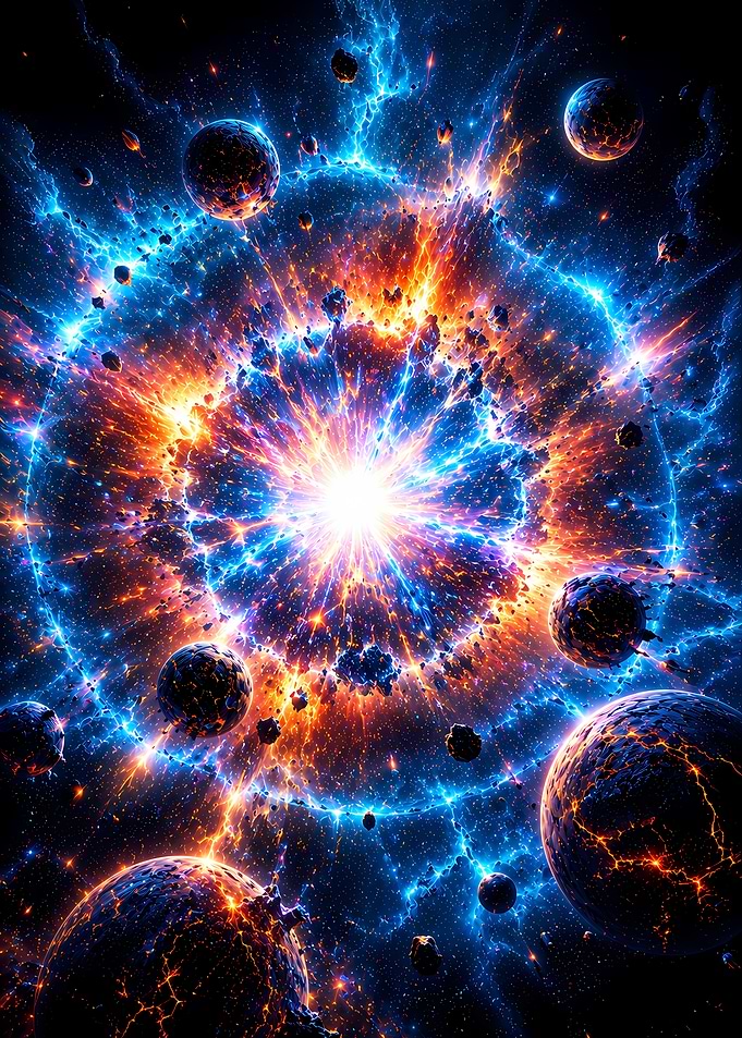 Cosmic Explosion with Planets