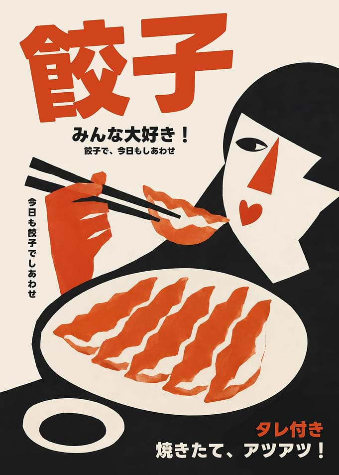 Japanese Dumpling Advertisement