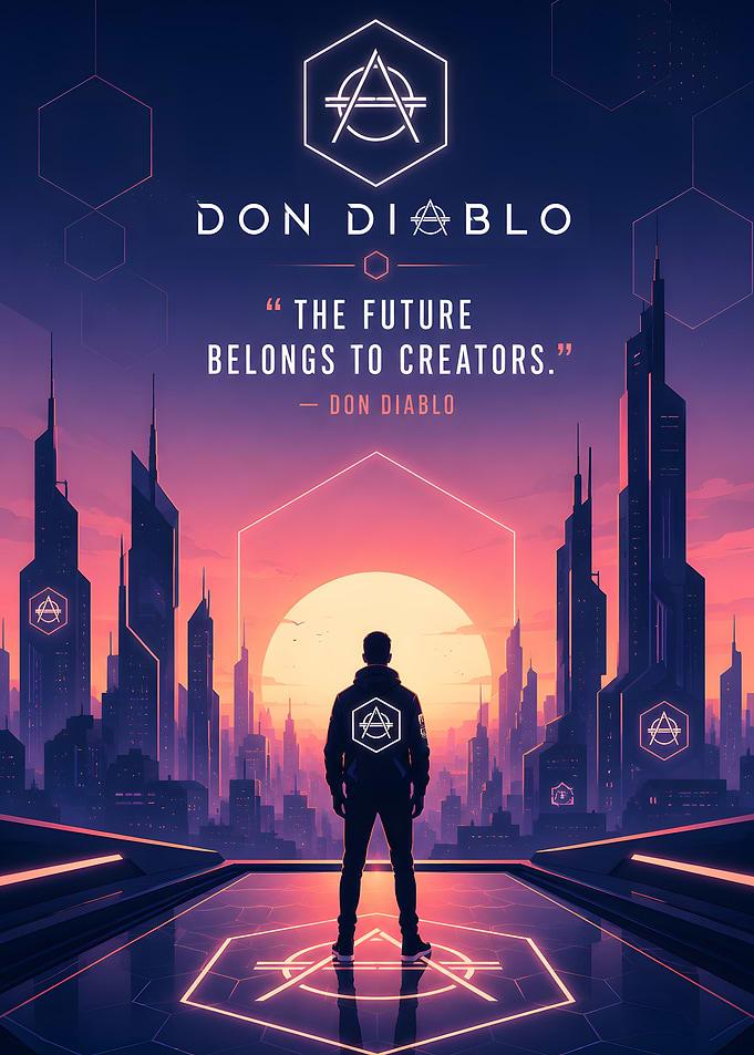 Don Diablo Futuristic Cityscape