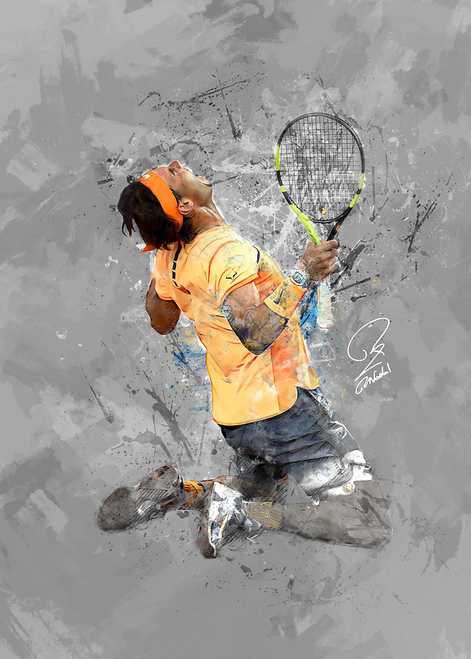 Rafael Nadal Tennis Celebration