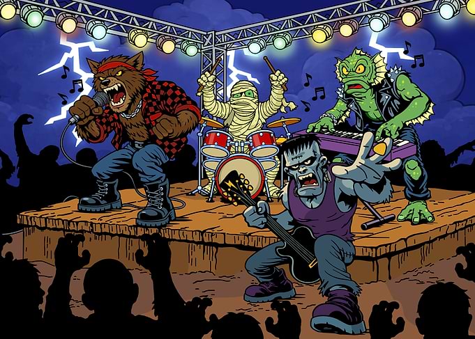 Monster Band Performing Live