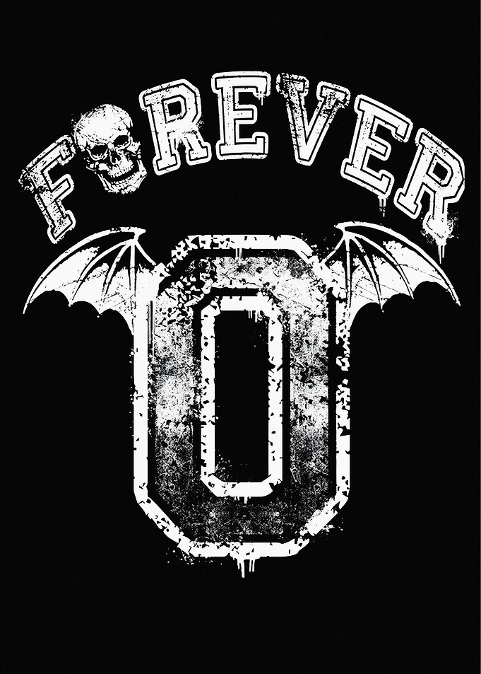 Forever Skull and Bat Wings