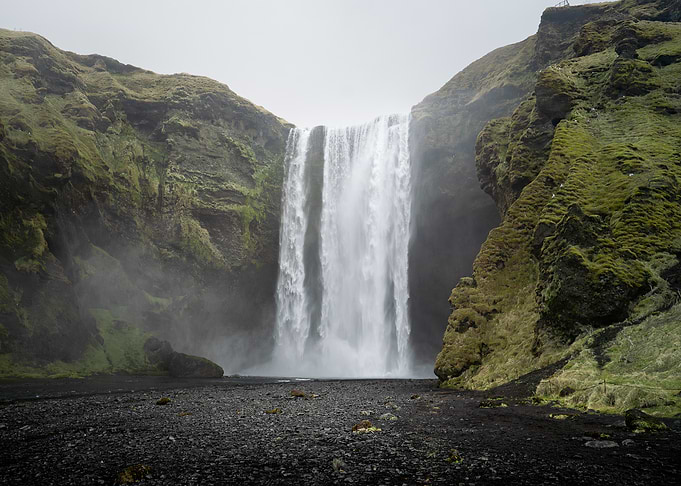 Majestic Skogafoss Waterfall in Iceland