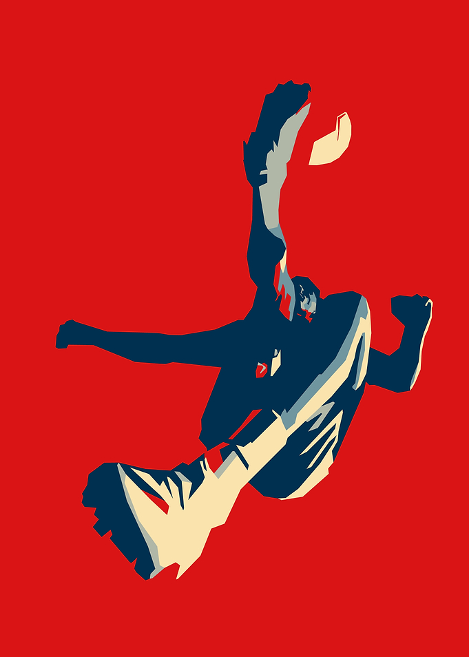 Stylized Soccer in Pop Art Hope Style