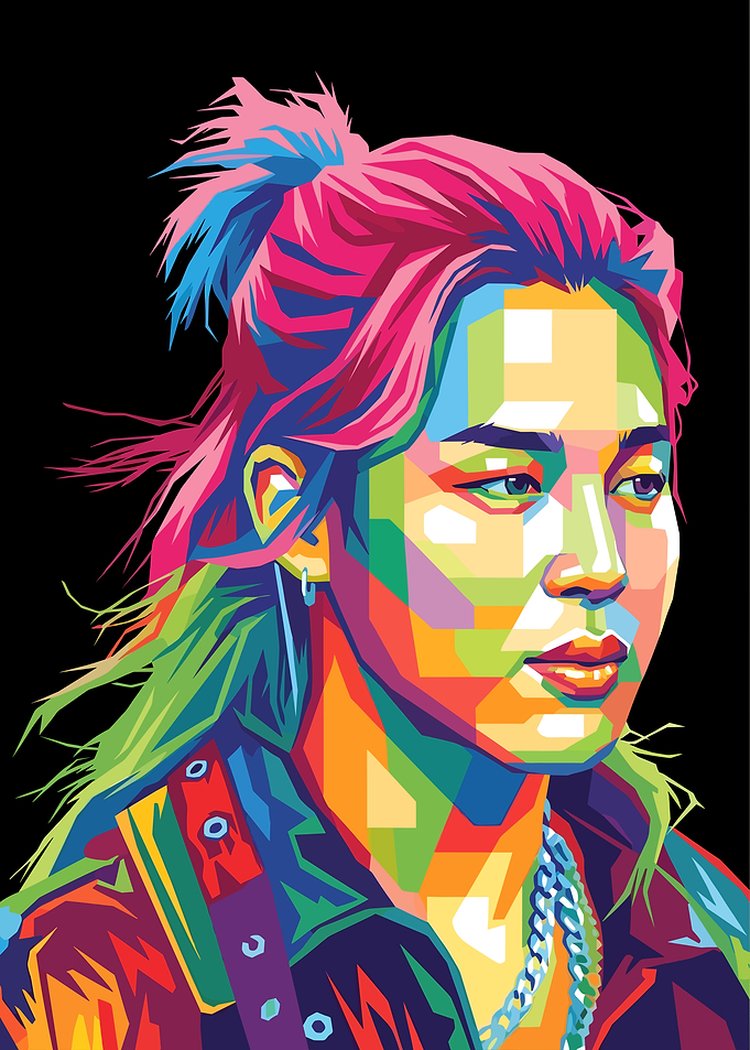Jimin Pop Art Portrait