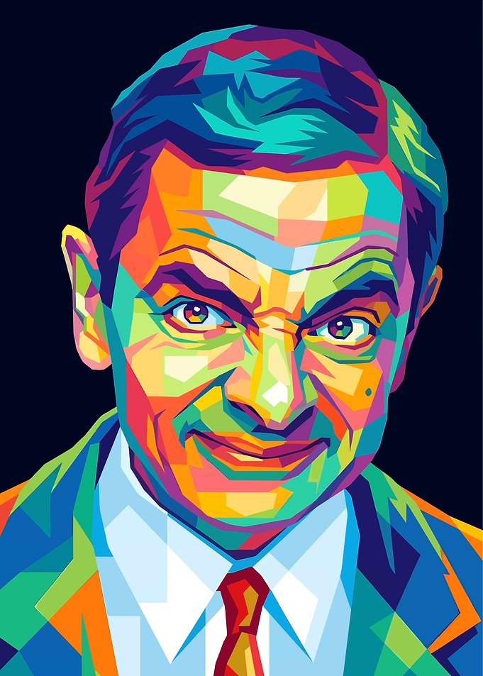 Mr. Bean Pop Art Portrait