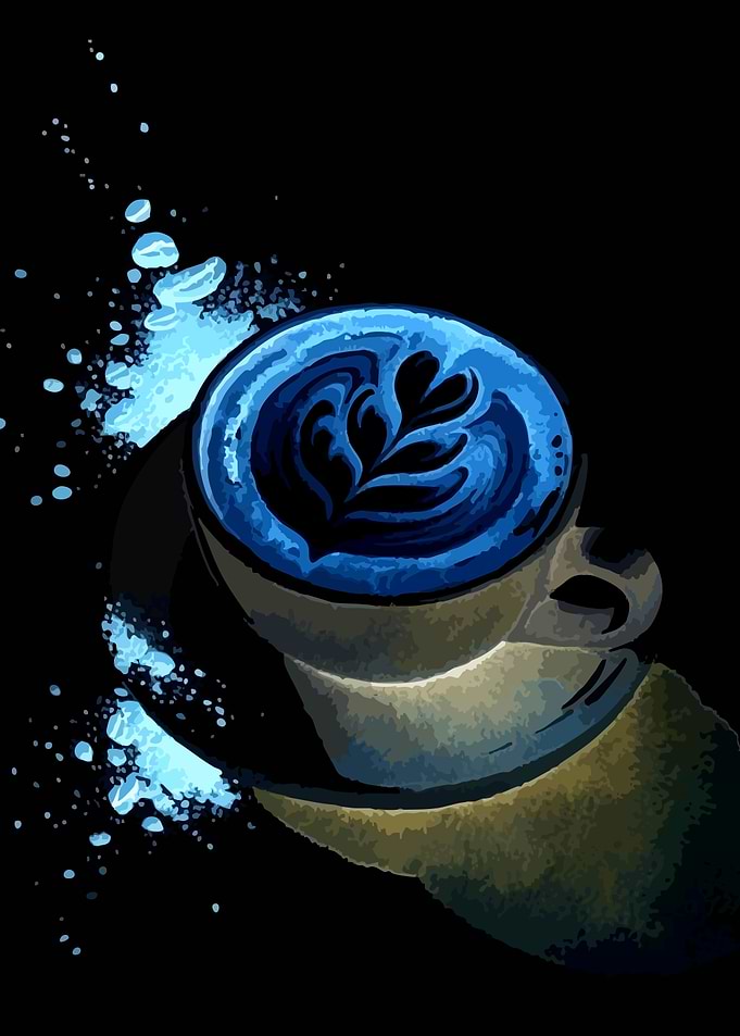 Latte Art with Splashes