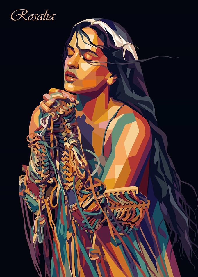 Rosalia Portrait with Skeleton Detail