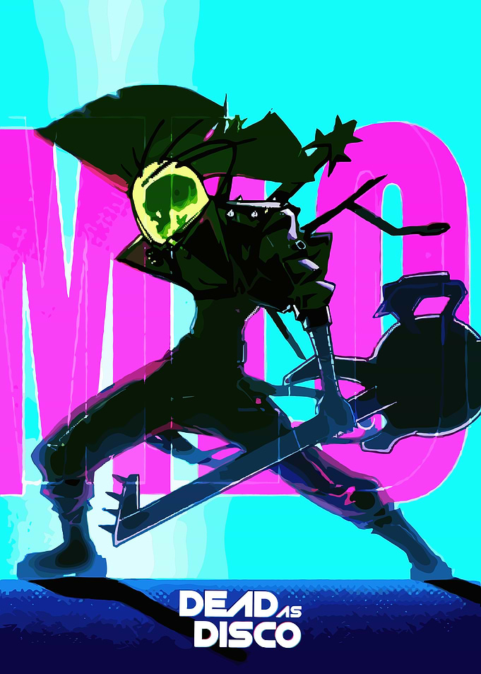 Dead As Disco Character with Guitar