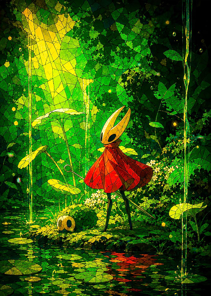 Hornet in a Lush Green Forest