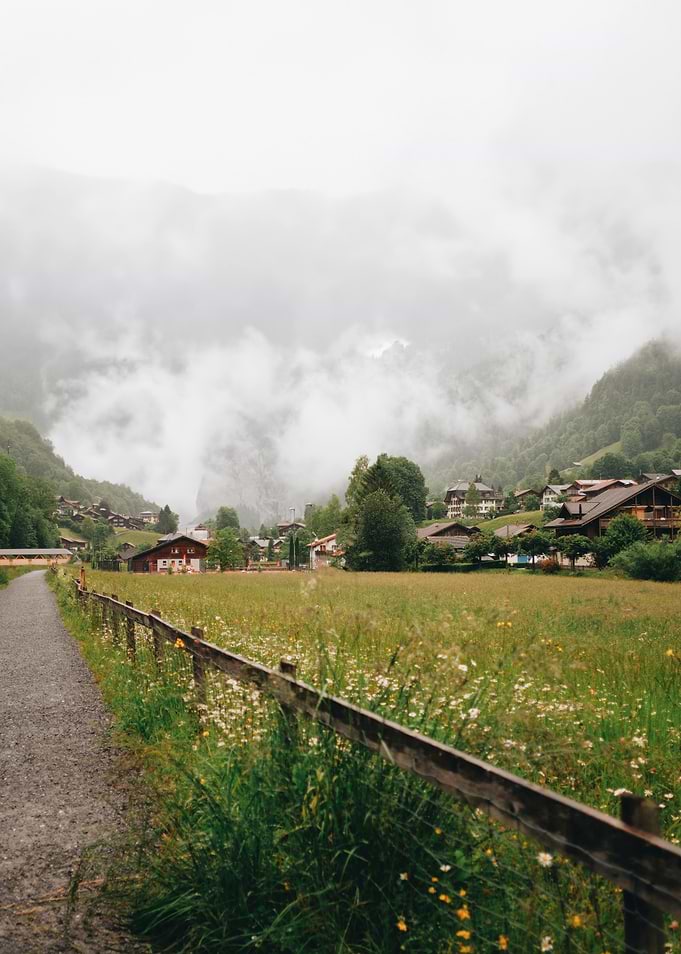 Swiss village path